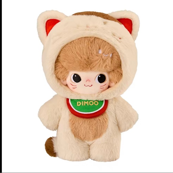 POP MART Accessories - Popmart Dimoo World Weaving Wonders Series 27cm Cotton Plush Doll Lucky Cat